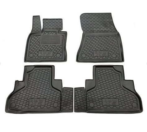 коврики салона BMW X5 F15 2013-2018 борт 2,5см, с перемычкой