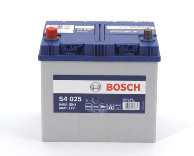 Акумулятор Bosch (J) S4 Silver 60Ah, EN 540 лівий "+" 232x173x225 (ДхШхВ)