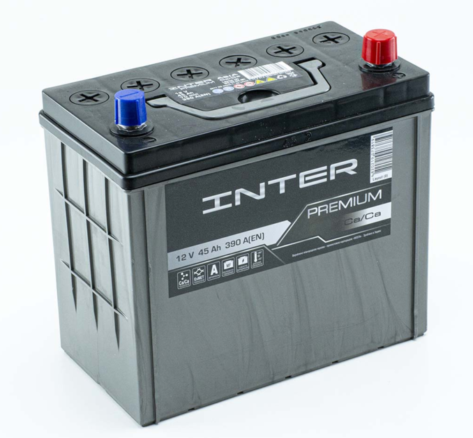 Аккумулятор  INTER  45Ач 390A Asia Premium (B24) (0) правый +