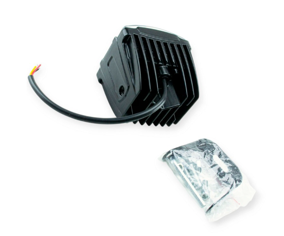 фара дополнительная LED  95х85х80 (Д/В/Ш) 40W ближний с линзой белый+желтый 00011 - зображення 2
