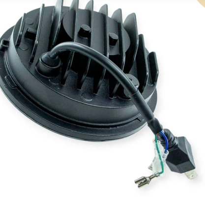 фара 2103-2106 LED (140мм 5,75") 60W + повороты с линз. Y-C200 - зображення 2