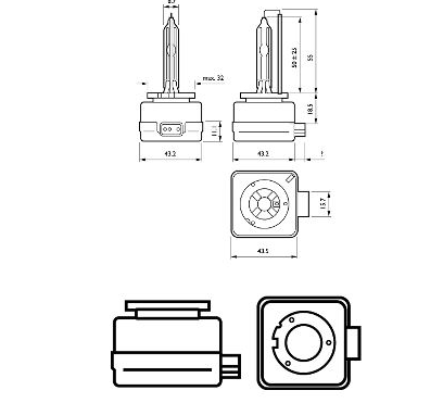Лампа ксеноновая D3S 12V 35W PHILIPS X-treme Vision gen2+150% more vision 42403XV2S1 - зображення 3