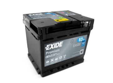 Аккумулятор EXIDE  53Ач 540А Premium (L1) (0) Евро правый +