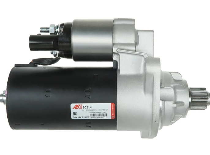 стартер VW T4, T5 2.5TDI 03-09 (2.2 kw) (z=10)  (AS-PL) S0214 - зображення 2