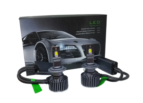 лампа LED H8/H9/H11/H16 12V-24V GA675 6500K радиатор+вентилятор+обманка GA675 H11(H8/H9/H16) LED - зображення 1