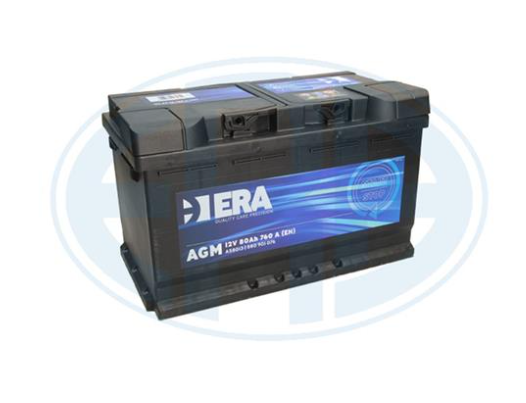 Аккумулятор - ERA AGM | 80 Ah | EN  760 | 315x175x190 (ДхШхВ) | R"+" | START-STOP