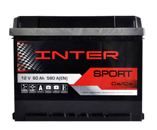 Аккумулятор  INTER  60Ач 580A SPORT (L2) (1)