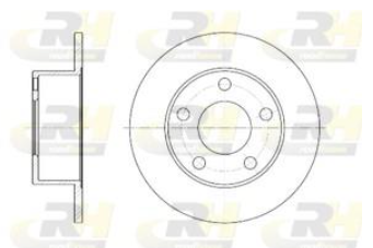 Тормозной комплект (Диски RH 6123.00 + Колодки RH 2263.05)