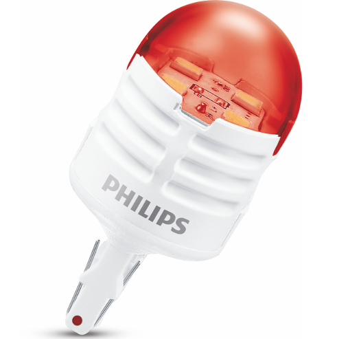Лампа светодиодная БЦ 12-21+5 RED UltinonPro3000 PHILIPS (2шт) 11066U30RB2 - зображення 2
