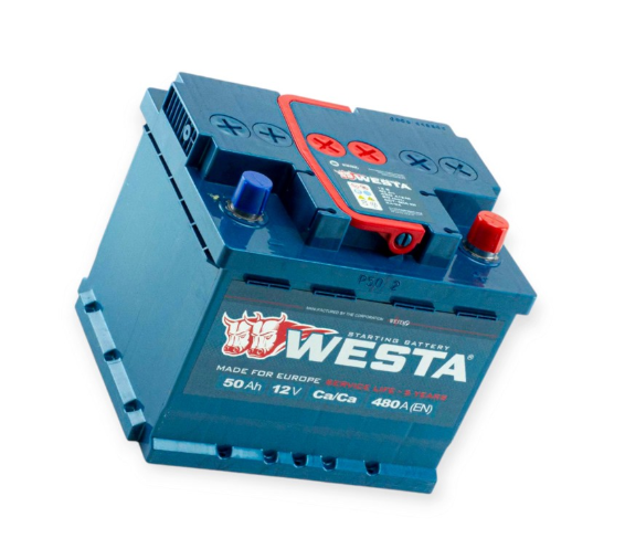 Аккумулятор   Westa  50Ач 480A Premium (L1) (0)  Евро прав +