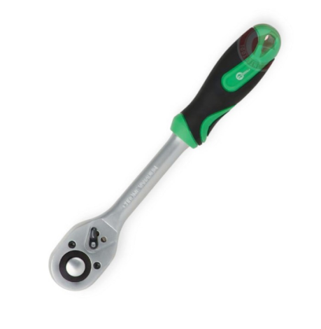 трещетка с квадратом   1/2" 72 зуба 255 мм CrV Intertool HT-2126 - зображення 1