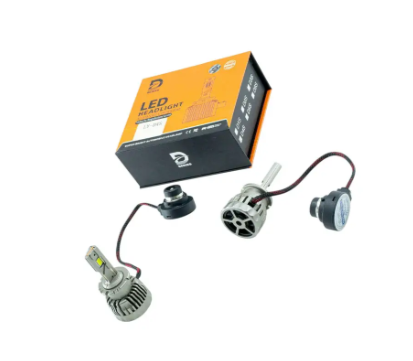 лампа LED D4 12V LY 6000K 10000L радиатор c вентилятором + обманка