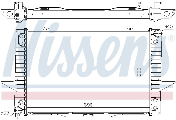 Радіатор VOLVO S70/V70(96-)2.0 i 10V(+)[OE 8603774]