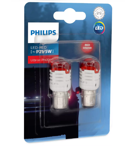 Лампа светодиодная А 12-21+5 RED PHILIPS Ultinon Pro 3000