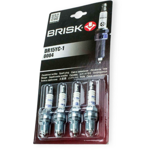 свечи Brisk  Super  (DR15YC-1) 2112, Lanos (кл.на 16, з 1,1) блистер 0004 - зображення 1