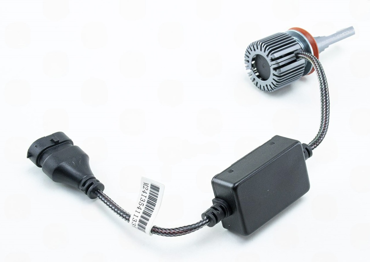 лампа LED H8/H9/H11/H16 12V-24V  80W EUROTUN Z5 14000L 6000K CAN BUS радиатор с вентилят. ET-Z5-H11 - зображення 1