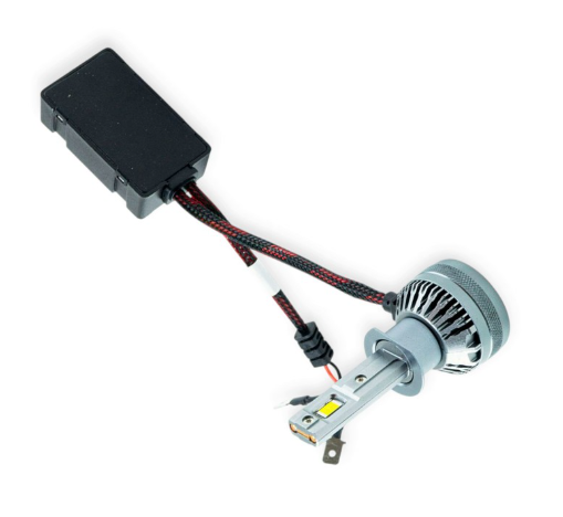 лампа LED H1 12V-24V  50W EUROTUN Z28 6500L 6500K CAN BUS радиатор с вентилят. ET-Z28-H1 - зображення 1