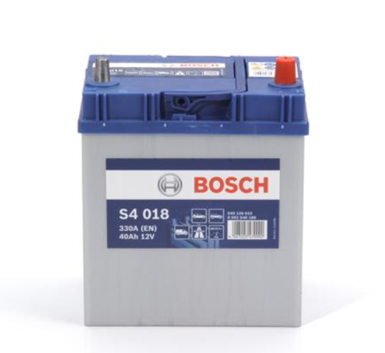 Акумулятор Bosch (J)TK S4 Silver 40Ah, EN 330 правий "+" 187x127x227 (ДхШхВ) Japan