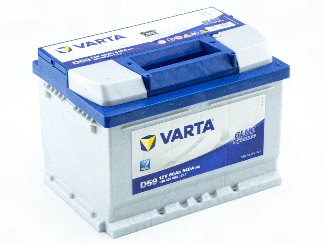 Аккумулятор VARTA  60Ач 540А Blue Dynamic (LB2) (0) Евро прав + (2 года гар) низкий