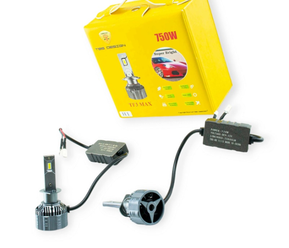 лампа LED H1 12V-24V TF3 6500K 65W радиатор+вентилятор+обманка
