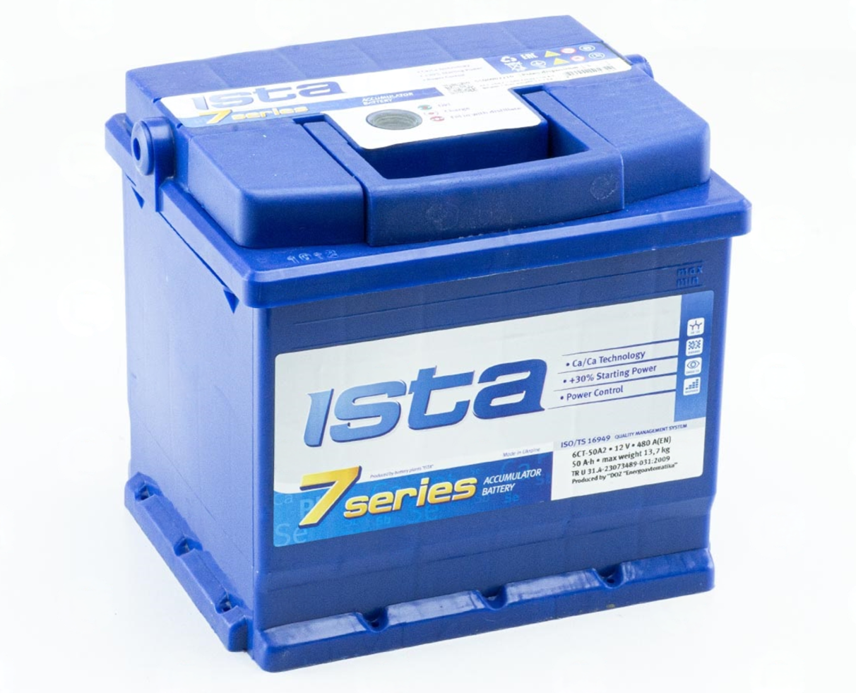 Аккумулятор ISTA  50Ач 480А 7 Series (L1) (1)
