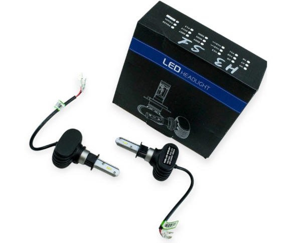 лампа LED H3 12V-24V S1 6500K 4000L 36W 360°  радиатор OPL-S1-H3 - зображення 1