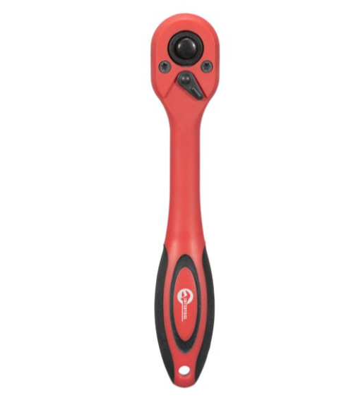трещетка с квадратом   1/4" 72 зуба 150 мм CrV Intertool PROFI изогнутая ручка HT-2107 - зображення 2