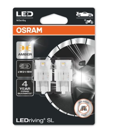 Лампа светодиодная БЦ 12-21+5 YELLOW  1.70W OSRAM 7515DYP-02B - зображення 1
