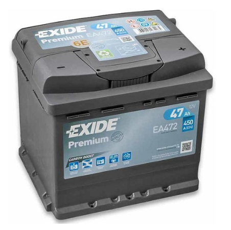 Аккумулятор EXIDE  47Ач 450А Premium (L1) (0) Евро правый +