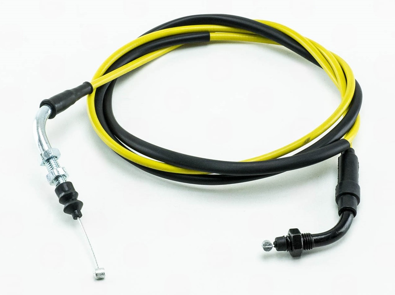 трос газа GY6-50/60/80/125/150 (гайка-гайка) 1,9 м желтый