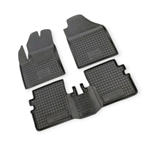 коврики салона Ford Tourneo Connect 2002-2012  корот.база, борт 2,5см, с перемычкой