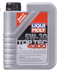 Моторна олива SAE 5W-30 TOP TEC 4300 (API SM/CF, ILSAC GF-3, C2-04; ACEA A1-04/B1-04, A5-04/B5-04)