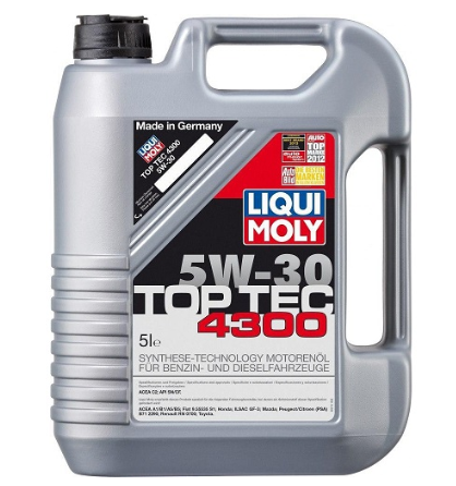 масло Liqui Moly 5W-30 Top Tec 4300 C2 (Peugeot,Citroen) 5Л 2324 - зображення 1