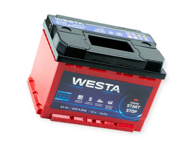 Аккумулятор   Westa  63Ач 620A EFB (Start-Stop) (L2) (1)
