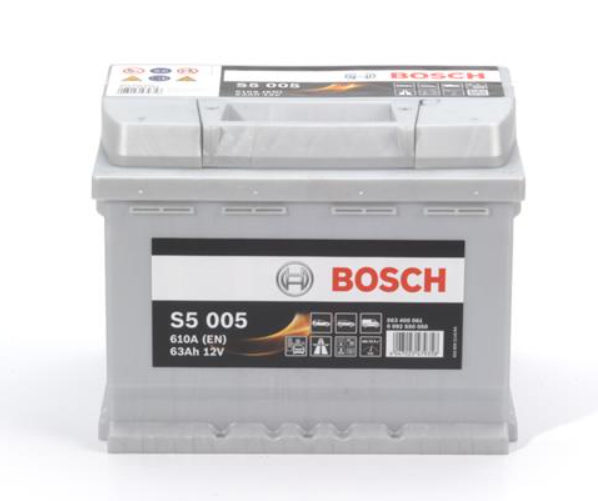 Акумулятор Bosch S5 Silver Plus 63Ah, EN610 правий "+" 242x175x190 (ДхШхВ)