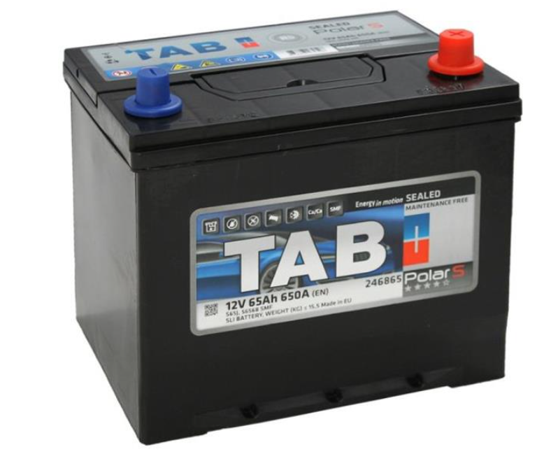 АКБ TAB POLAR S (Asia), R"+" 65Ah, En650 (230 x 175 x 200/220) правий  "+"