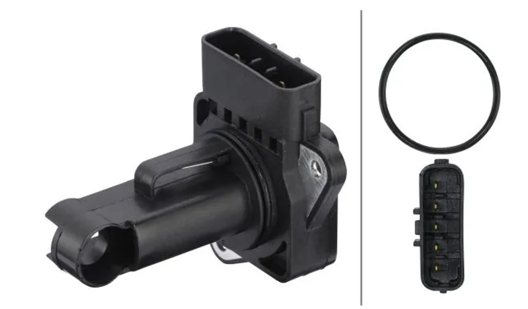 расходомер воздуха Mazda 323, 6, CX7, Mitsubishi L200, Pajero 2.0-2.5D 05->  (HELLA) 8ET009142-891 - зображення 1