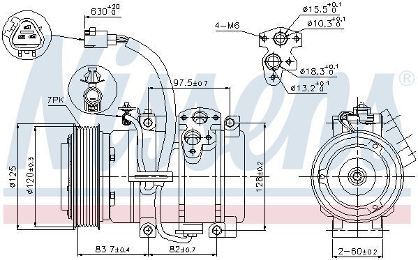 Компресор MT MONTERO(00-)3.5 i V6 24V(+)[OE MR500877]