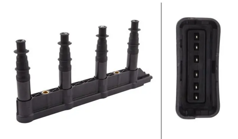 катушка зажигания Citroen C2, C3, C4, Peugeot 1007, 207, 307 1.4 16V 03->  (HELLA) 5DA358000-311 - зображення 1