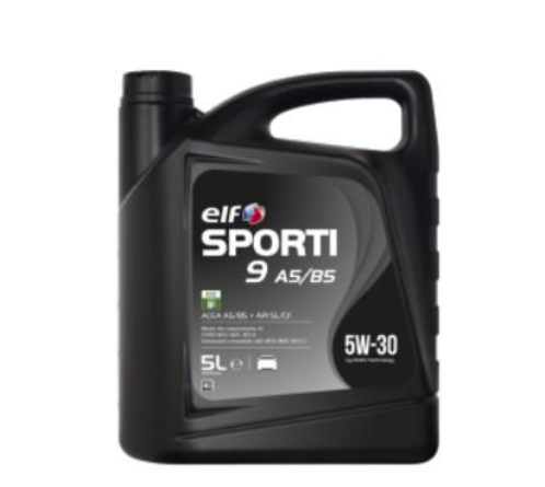 Моторное масло Elf Sporti 9 A5/B5/5W30/5л. / (ACE A5/B5, SL/CF API, WSS-M2C 913-D )