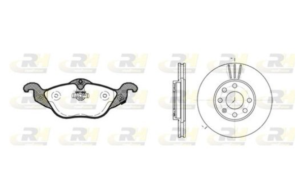 Гальмівний комплект (Диски RH 6572.10 + Колодки RH 2684.02) 8684.00 - зображення 1