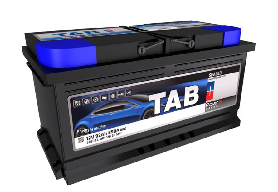 АКБ TAB POLAR S, R"+" 92Ah, En850 (353 x 175 x 175) правый "+", днищевая планка:b13