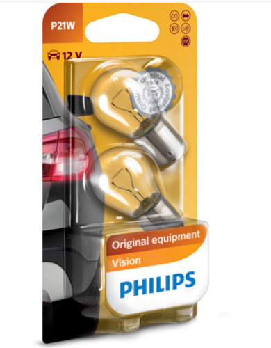 лампа A 12V P21W BA15s PHILIPS (пара)