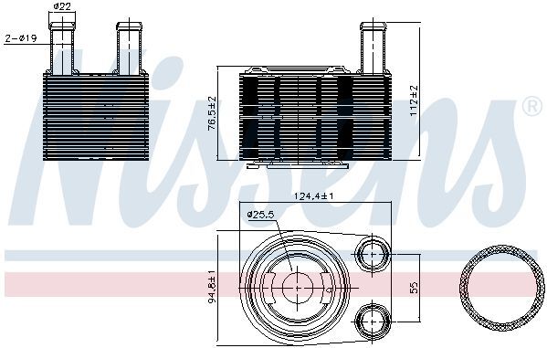 Масляный Радіатор LAND ROVER DISCOVERY III (TAA) (04-) 4.4 i V8