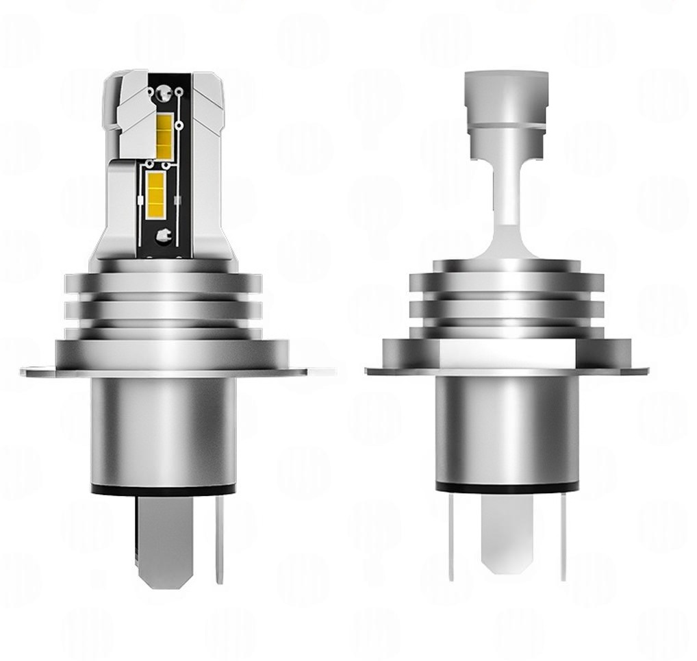 лампа LED H4 12V-24V 44W EUROTUN NHE 4500L 6000К радіатор