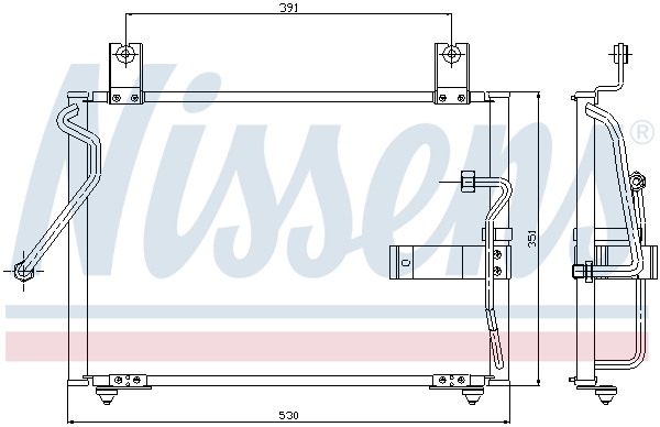 Конденсер KIA SEPHIA(96-)1.5 i(+)[OE OK2A1-61-480 A]