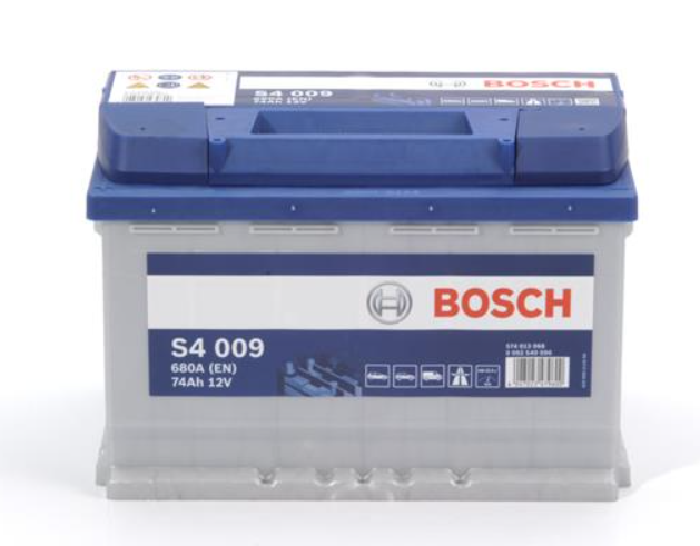 Акумулятор Bosch S4 Silver 74Ah, EN 680 лівий "+" 278х175х190 (ДхШхВ)