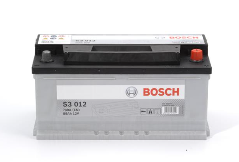Акумулятор Bosch S3, 88Ah, En740, правий "+" 353x175x175 (ДхШхВ)