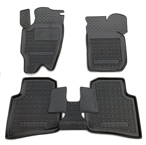 коврики салона Skoda Roomster 2006-2015  борт 2,5см, с перемычкой