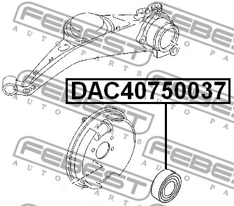 Підшипник колісний DAC40750037 - зображення 2